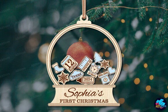 El Primer Adorno Navideno Del Bebe Creativo Digital